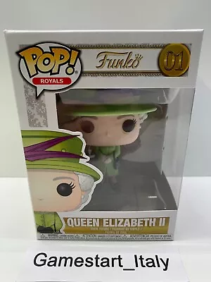 Buy Funko Pop Royals Queen Elizabeth Ii 01 Green The Royal Family Vinyl Figure New • 51.48£