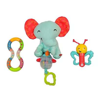 Buy Fisher Price Sensory Toys Hey Baby Twist Toddler Pull Elephant Stimulus Toys ELC • 12.02£
