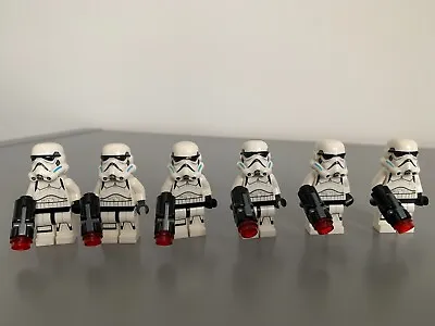 Buy Lego Star Wars 6 X Impl Stormtrooper Bundle Sw0617 Dark Azure Vents Printed Legs • 0.99£