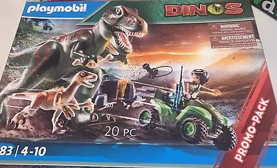 Buy Playmobil Dinos 71183 T Rex Attack - Playmobil Dinosaur Set 4-10yrs Promo Pack • 21.50£
