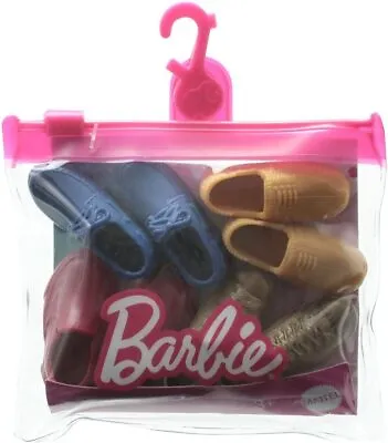 Buy Barbie Fashion Pack Shoes - GXJ02 - 4 Pairs Shoes For Ken Doll • 15.53£