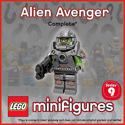 Buy GENUINE LEGO Collectable Minifigures Series 9 Alien Avenger Col09-11 71000 • 6.49£