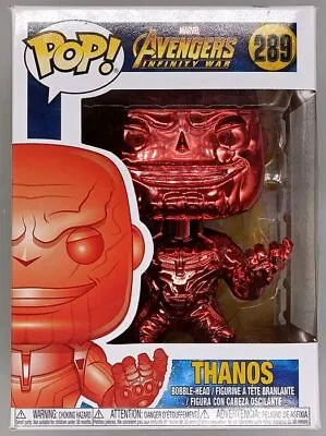 Buy Funko POP #289 Thanos (Red) Chrome Avengers Infinity War Damaged Box & Protector • 8.99£