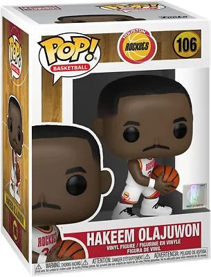 Buy Funko POP 55219 POP NBA Legends Hakeem Olajuwon (Houston Rockets Home) Figure • 10.73£
