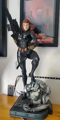 Buy Sideshow Black Widow Statue 1:4 Scale Premium Format Two Portraits.410/750 • 550£