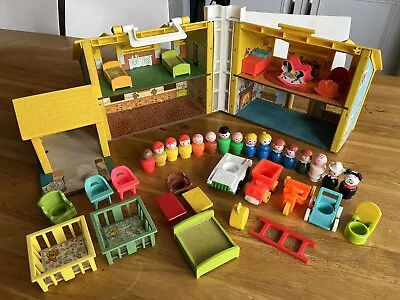 Buy Vintage FISHER-PRICE Little People Family Play House (952) With Extras • 0.99£