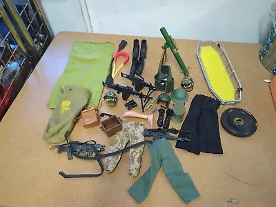 Buy Palitoy & HM Forces Action Man Clothes Accessories & Weapons Bundle • 25£