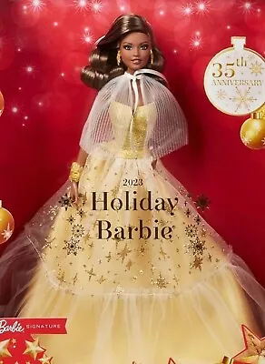 Buy Barbie Signature Christmas Christmas Holiday 2023 HJX05 Princess Evening Dress • 30.87£