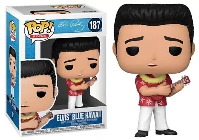 Buy New Rare Funko POP! Rocks: Elvis Presley - Blue Hawaii #187 • 26.99£