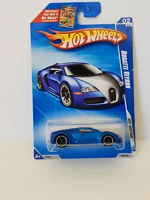 Buy Hot Wheels Bugatti Veyron #2/10 2010 Hot Auction Blue K83 • 35.38£