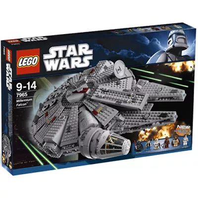 Buy LEGO Star Wars MILLENNIUM FALCON 7965 Han Leia Obi Chewbacca Sealed NIB Retired • 177.57£