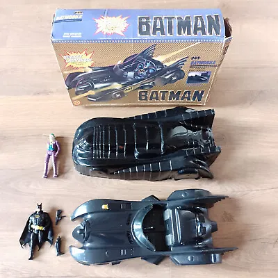 Buy 1989 ToyBiz Batmobile - Boxed - Cocoon Armour, 1 Missile, Batman & Joker Figures • 50£