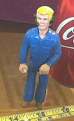 Buy Action Figure Fisher Price Man Pilot Octopus Blue 1976 Rare Official Toy Vintage • 7.25£