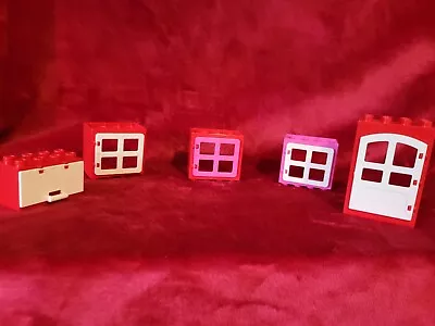 Buy Lego Duplo Spares Container Box, Windows And Door Bundle 5 Items • 10£