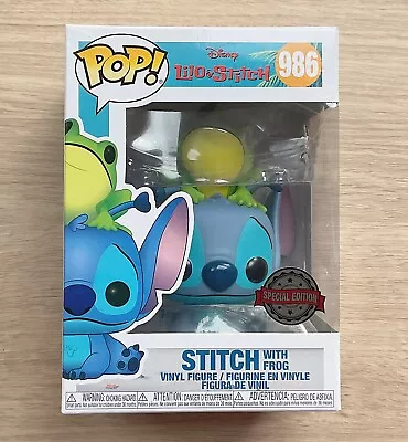 Buy Funko Pop Disney Lilo & Stitch - Stitch With Frog #986 + Free Protector • 39.99£