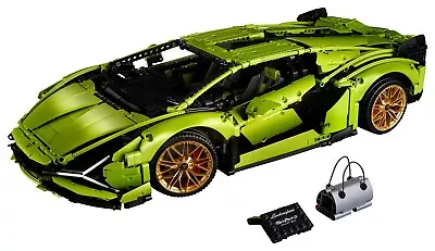 Buy Lamborghini Sián FKP 37 Green 1:14 1280 Pcs Lego Blocks Static Technic 42115 • 25.99£