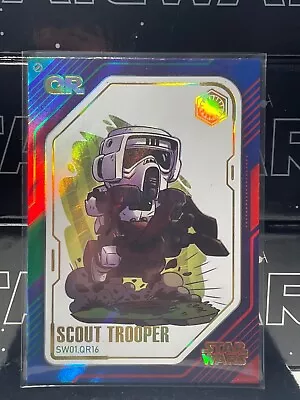 Buy Star Wars Pre Release Scout Trooper QR SW01.QR16 • 15.47£