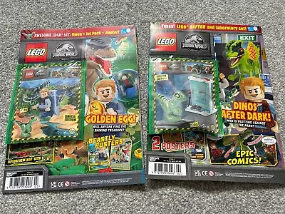 Buy Lego Jurassic World Magazines And Sets X2 • 0.99£