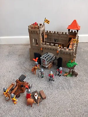 Buy Playmobil 3667 Vintage Medieval Knights Castle, 3653 Catapult Lot Of Accessories • 49.95£