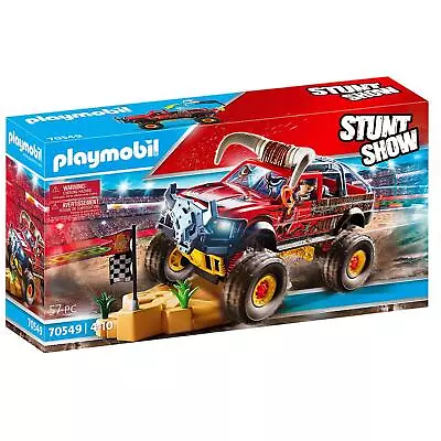 Buy Playmobil Bull Monster Truck Car Racing Toy Stunt Show Set 70549  • 28.99£