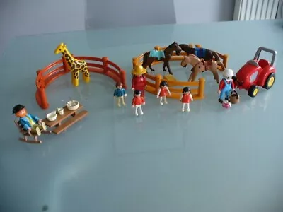 Buy Playmobil Bundle Figures Horses Giraffe Tractor Fences  • 4.50£