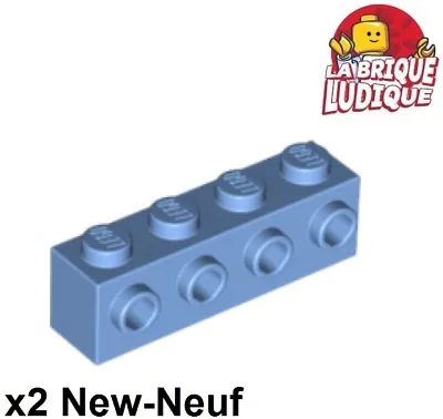 Buy Lego 2x Brick Modified 1x4 4 Studs 1 Side Blue Medium/Medium Blue 30414 • 2.51£