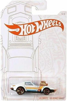 Buy Hot Wheels Pearl And Chrome 5/6 1968 Corvette Gas Monkey Garage - BNIP • 4.24£