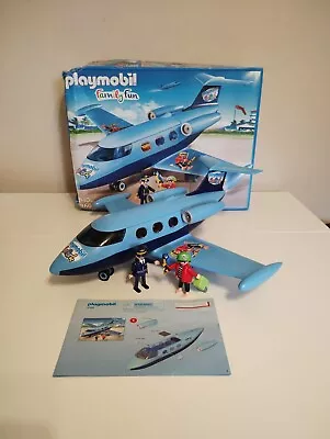Buy Playmobil Family Fun Park 9366 Jet Plane Aeroplane Blue Pirate Complete With Box • 24.99£