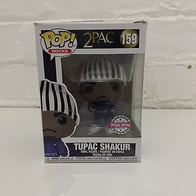 Buy Funko Pop! Music Tupac Shakur #159 2Pac Stripe Overalls Special Edition • 14.99£