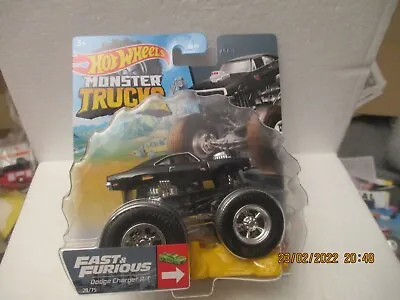 Buy Hot Wheels Monster Trucks 1/64 Fast And Furious Dodge Charger New On Card • 8.99£
