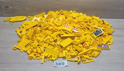 Buy Lego 1KG - 1000g  Mixed Yellow Bricks Pieces. Starter Set Bulk Job Lot 389 • 21.99£