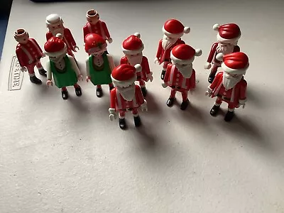 Buy Playmobil Assortment Of Father Christmas Figures  • 10£