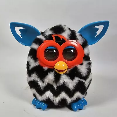 Buy Black White Zigzag Furby Boom 2012 Interactive Hasbro Tested Working • 19.99£