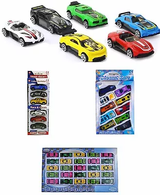 Buy Die Cast Plastic Alloy Toy Cars Miniatures Racer Street Cars Kids Christmas Gift • 8.59£