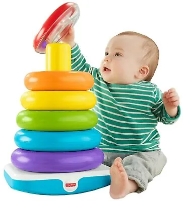 Buy Fisher-Price Giant Rock-a-Stack With 6-Colorful Rings GJW15 NEW FREE SHIPPING • 29.99£