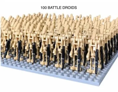 Buy 100 X STAR WARS BATTLE DROID MINIFIGURES With Blasters • 47.99£