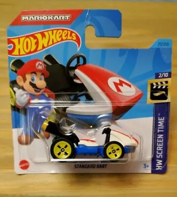 Buy Hot Wheels Mario Kart Standard Kart HW Screen Time 2021 8/10 166/250 • 3.25£