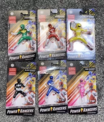 Buy Limited Edition Power Rangers 2.5  Mini Figures - Set Of All 6  Green Red & More • 11.99£