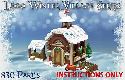 Buy Winter Village Santa's Reindeer Barn -INSTRUCTIONS ONLY- MOC For Lego Bricks • 6.60£
