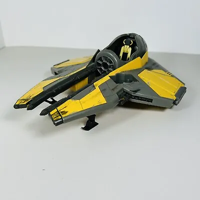 Buy Star Wars 2004 Anakin Jedi Starfighter Hasbro Revenge Of The Sith Incomplete Toy • 10£