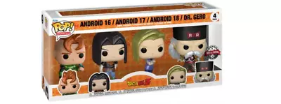Buy Funko Pop 4 Pack Vinyl Figures (ANDROID 16 - ANDROID 17 - ANDROID 18 - DR. GERO) • 61.66£