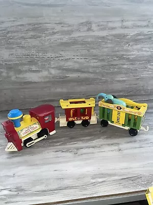 Buy Vintage Rare Fisher Price Little People Play Family Animal Circus Train No. 991 • 27£