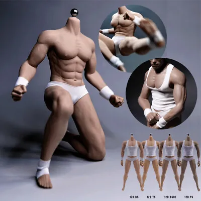 Buy 1:6 Muscular Male Figure Body Super-Flexible For Phicen TBLeague Hot Toys Head • 58.40£