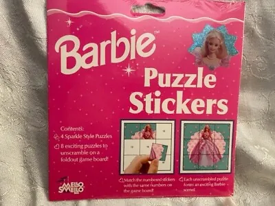 Buy 1996  Mello Smello Barbie Puzzle Stickers.  100 Barbie Sticker Pieces Puzzle New • 9.45£