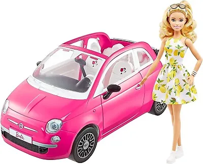 Buy Mattel Barbie Doll And Fiat 500 GXR57 • 73.48£