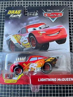 Buy Mattel Lightning McQueen Drag Racing Car With Moving Pistons Disney Pixar Cars • 6.99£