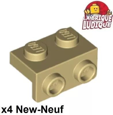 Buy LEGO 4x Bracket 1x2 - 1x2 Stand 90° Low Beige/tan 99781 NEW • 1.50£