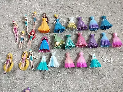 Buy Disney Princess Magic Clip Dolls Bundle. Ariel, Rapunzel, Elsa, Cinderella Belle • 19.99£