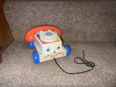 Buy Fisher Price Mattel Vintage Style Chatter Phone Pull Along Toy • 6£