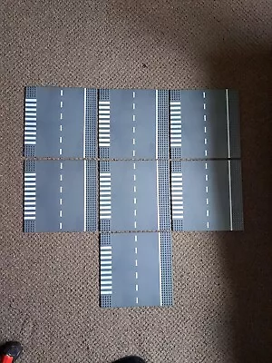 Buy 7 X Compatible With Lego Grey Road With Crossing Base Plates 32x32 Stud • 10£